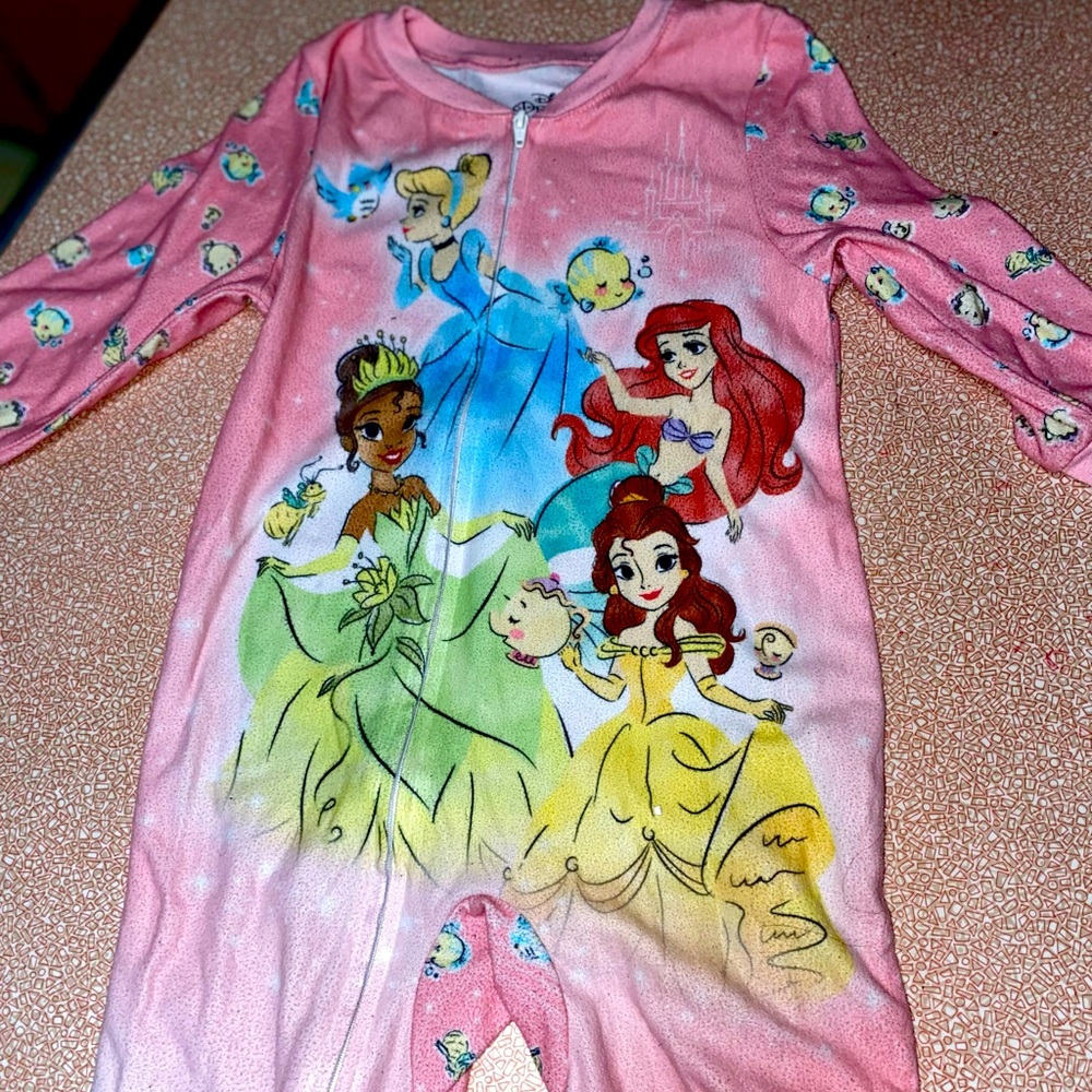 Disney Princess Toddler Footie Pajamas